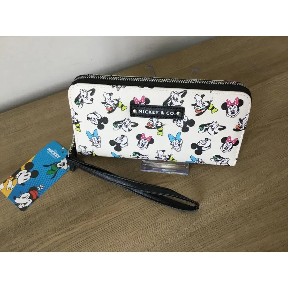Disney Mickey & Co‎ Mickey & Friends Zip Around Wallet Wristlet NWT